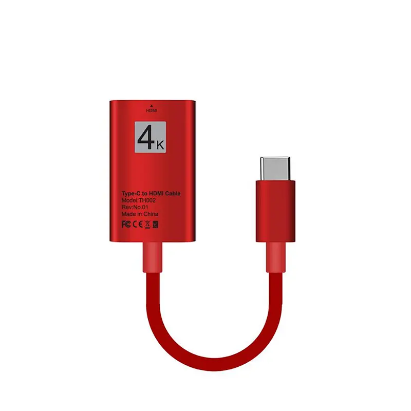 High Speed Aluminum alloy 4K Male to female USB 3.1 Type C to HDMI Adapter cable for Maxbook Monitor Projector