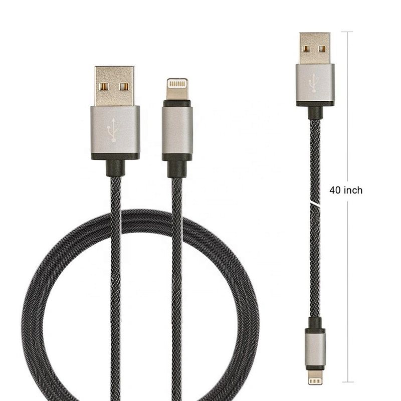Black Oem Certified Charger Cable For iPhone X,3Ft 6Ft Sync Cable For iPhone8/7