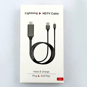 High quality and speed full HD 1080P mate to female 2 meter PVC MOLDING HDTV cable for smartphone