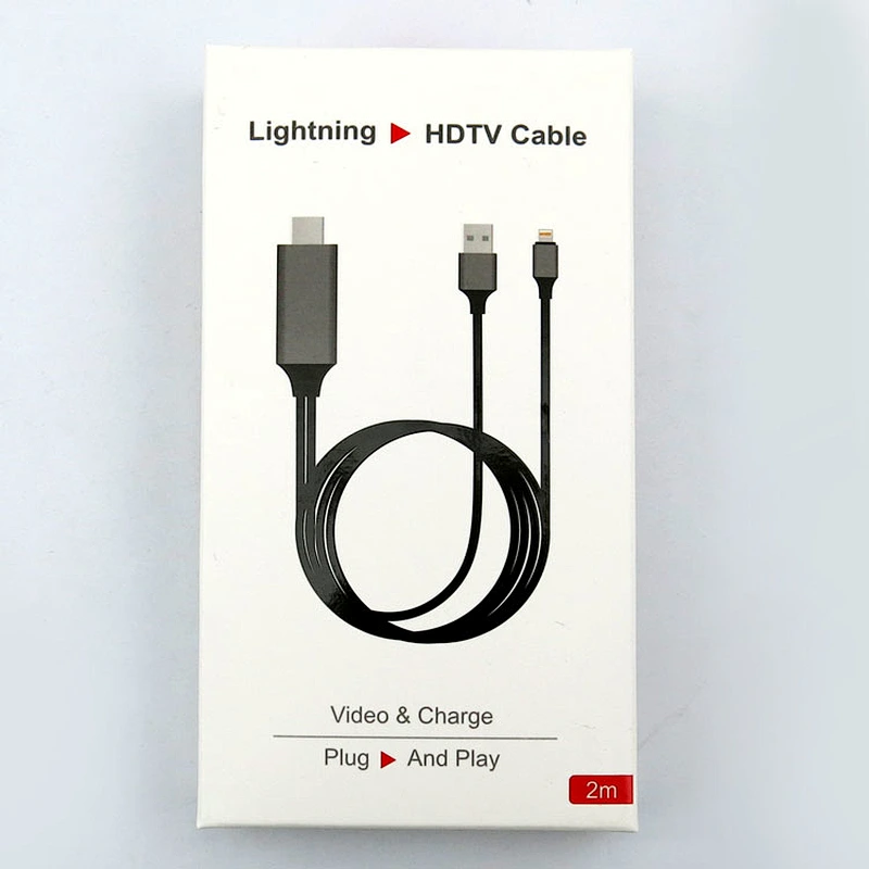 High quality and speed full HD 1080P mate to female 2 meter PVC MOLDING HDTV cable for smartphone