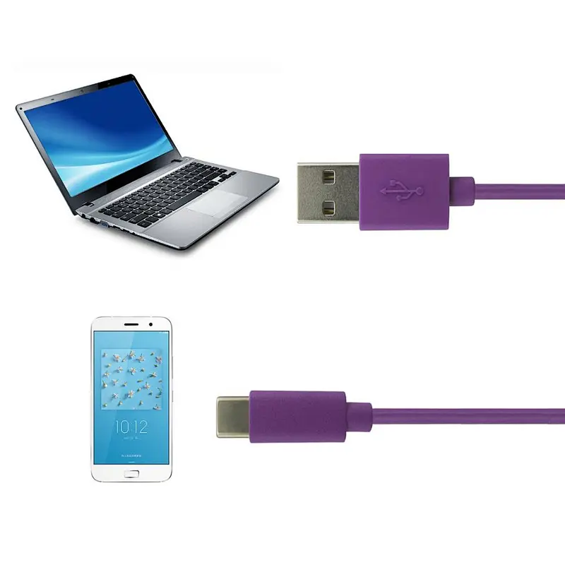 purple Super speed small android usb type c extension cable 3.0 US002, China multi fast micro usb power charge cable