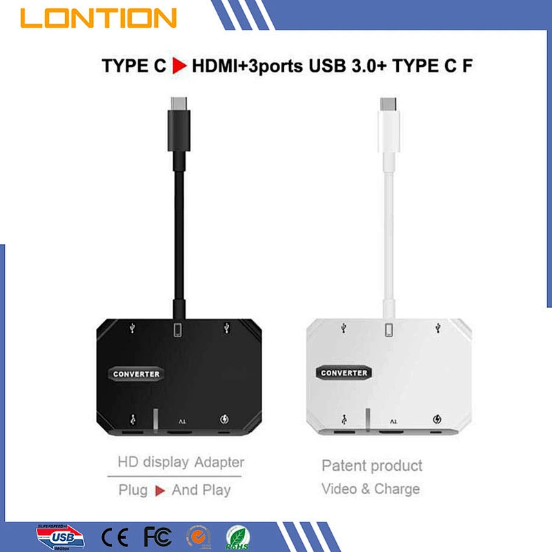 Multiport usb 3.1 type c docking with PD function