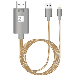 Factory Directly New Product Plug and Play for lightn ing to HDTV Cable HDTV Cable USB Cable For iPhone X 5 6 7
