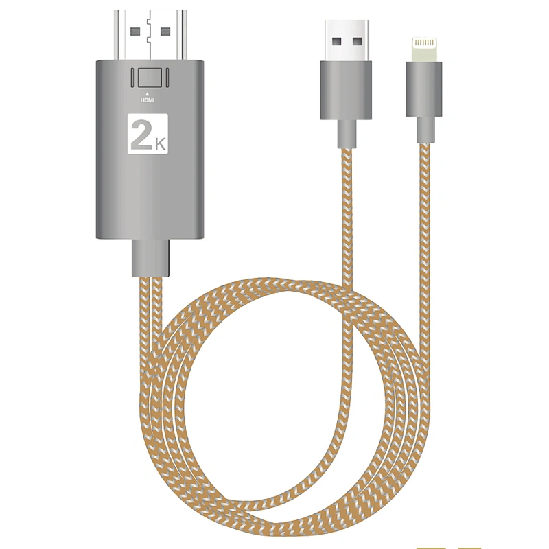 Factory Directly New Product Plug and Play for lightn ing to HDTV Cable HDTV Cable USB Cable For iPhone X 5 6 7