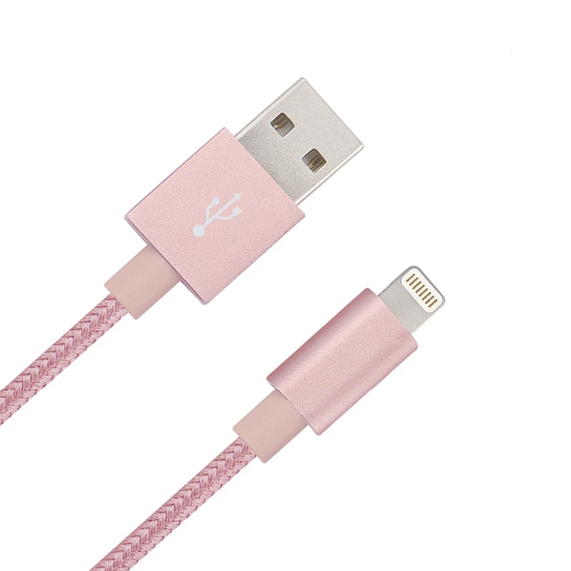 MFI certified manufacturer 1meter braided mfi usb cable for iphone
