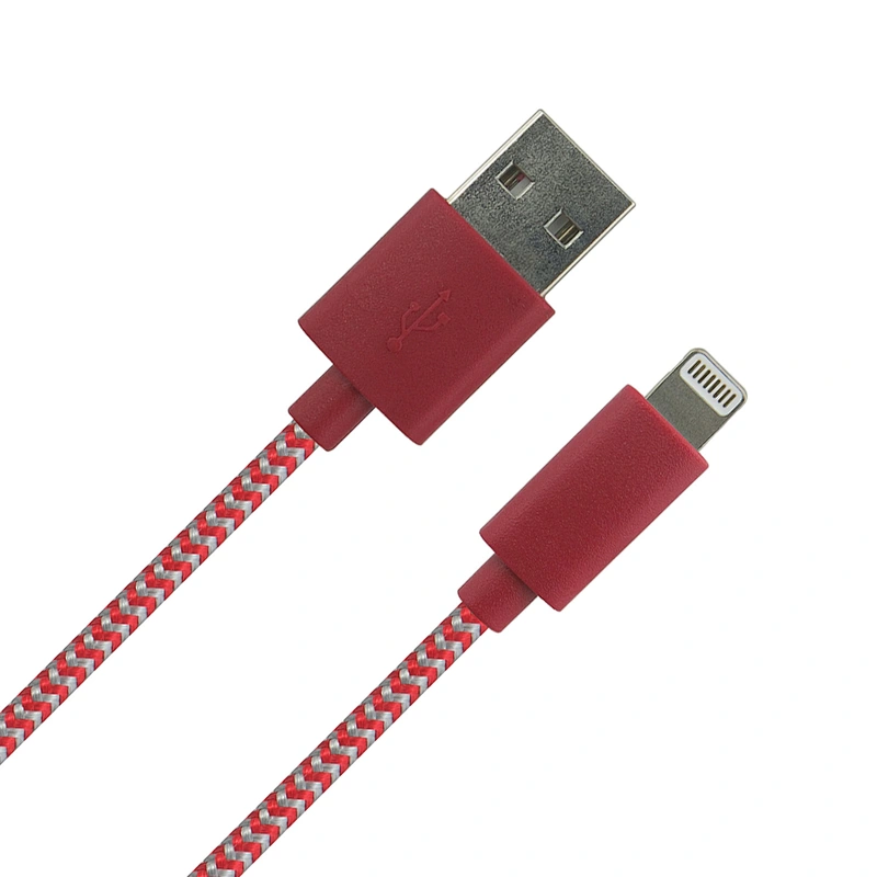 1m-2m usb to 8pin braided for iphone cables made by professional manufacture
