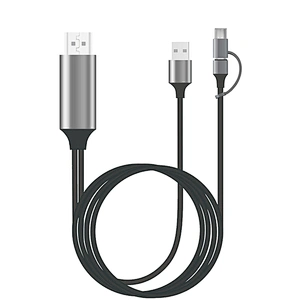 3 IN 1 8PIN MICRO Type C USB C TO USB HDTV HD USB C multiport Adapter