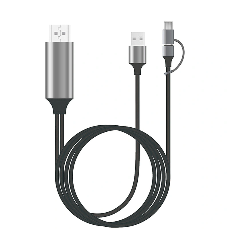 3 IN 1 8PIN MICRO Type C USB C TO USB HDTV HD USB C multiport Adapter