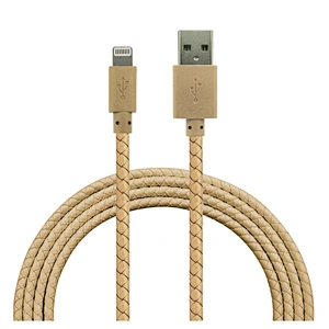 White Nylon Braided Data Cable For iPhonex/8/8p/7