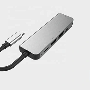 5 in 1 USB C Hub with HDTV 4K Adapter, 2 USB 3.0 Ports,  Compatible with Notebook Phone