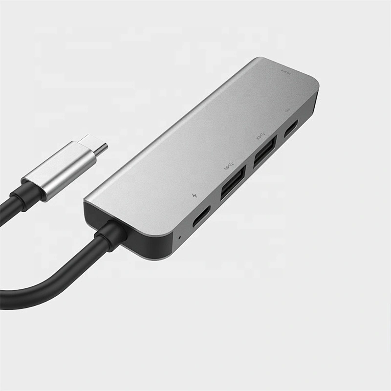 5 in 1 USB C Hub with HDTV 4K Adapter, 2 USB 3.0 Ports,  Compatible with Notebook Phone