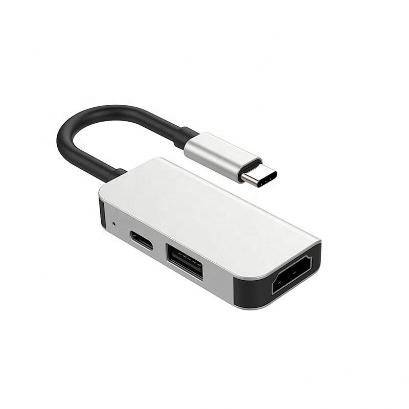 3 in 1 Port Type c Hub to HDTV Adapter USB Charging Hub