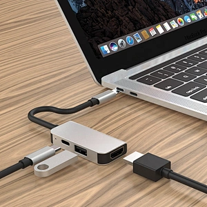 3 in 1 Port Type c Hub to HDTV Adapter USB Charging Hub