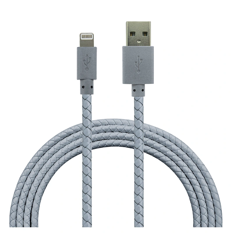 Black Nylon Braided Data Cable For iPhonex/8/8p/7