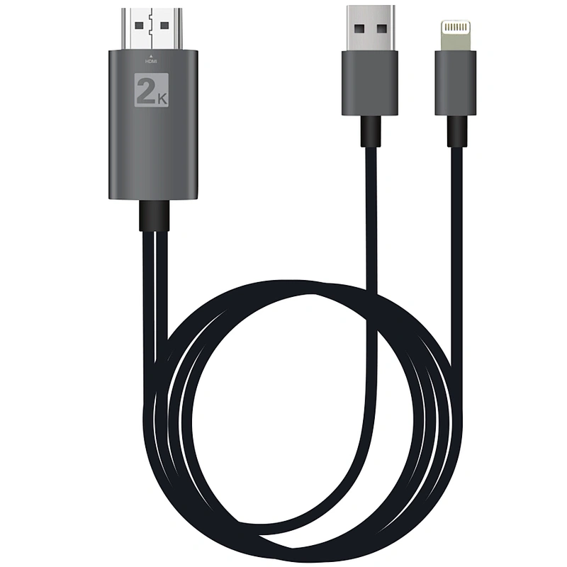 Factory Directly New Product Plug and Play for lightn ing to HDTV Cable HDTV Cable USB Cable For iPhone X 5 6 7