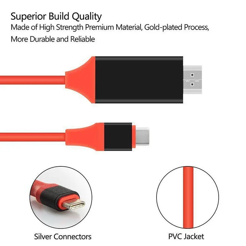 mobile phone and accessories 4K mirroring cable type c USB C TO HDTV CABLE FOR MACBOOK