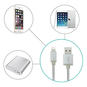 white High Quality Certified Flat Charger Cable For iPhone/Apple X 8 7