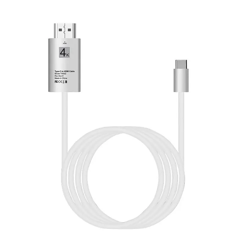 2018 top selling products Gold Plated 4k HDTV USB C Hub type C cable to TV for sumsang phone