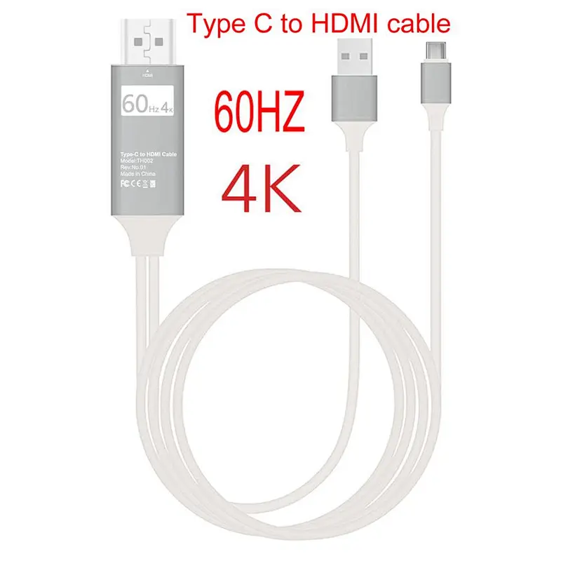 USB type c 3.1 to hdtv 4k 60hz usb charge cable to hdtv hd cable for mate 10
