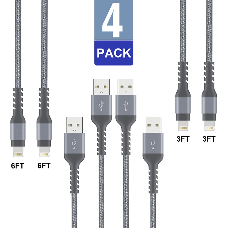 High Speed Durable Cable Charger Cord For iPhone Xs/Xs Max/X/8