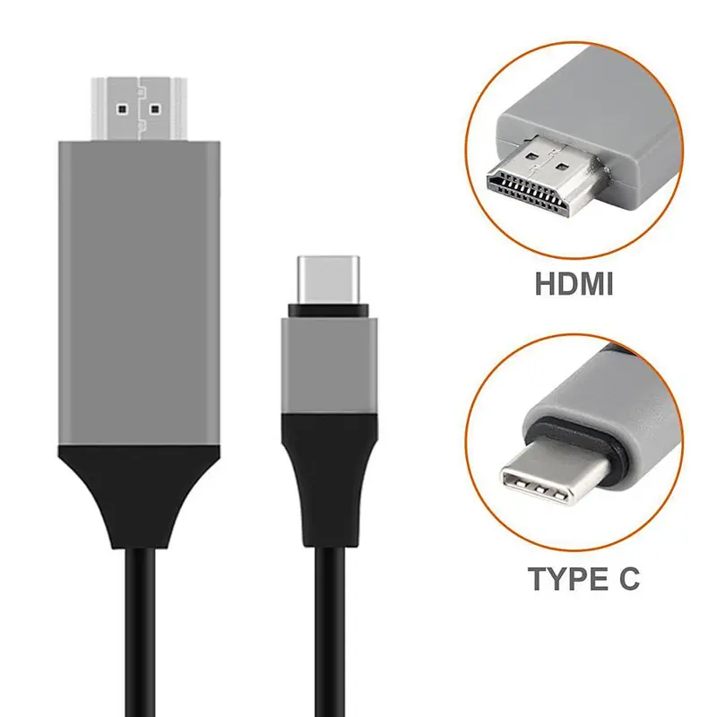 Accept logo printing USB-C USB 3.1 Type C Type-C to HDTV Adapter Connector HDTV Cable