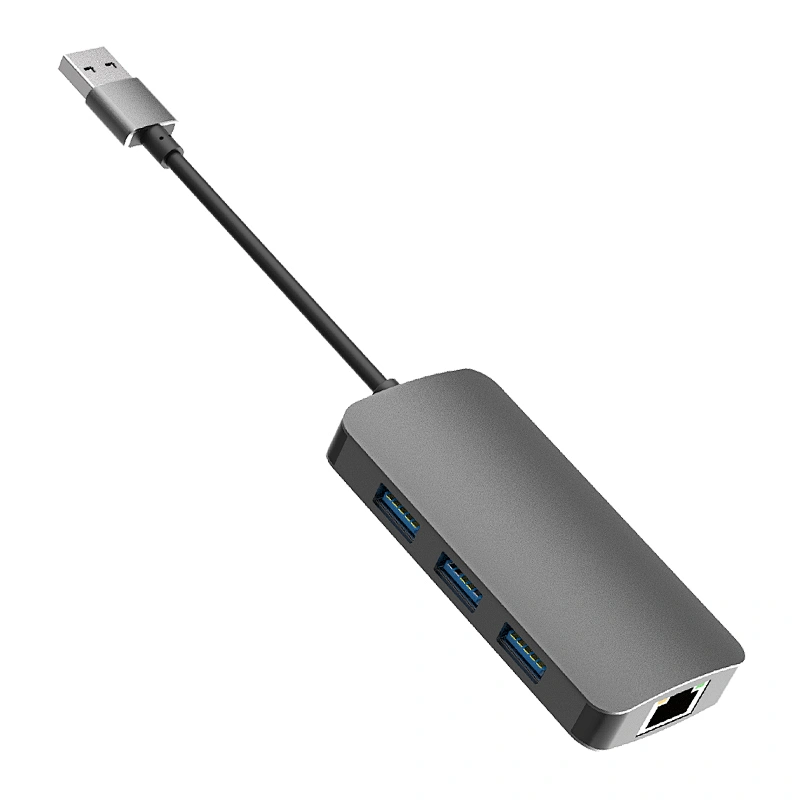 USB c hub,4 in 1 Aluminium Type c hub ,USB*3 Rj45