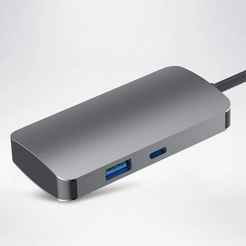 Aluminium USB c hub ,5 in 1 USB C HUB TO PD,USB *4 ,Type c hub
