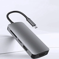 USB-C HUB ,type c to type c with 3 USB +2 HDMI SD/TF
