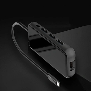 USB C HUB 8-in-1 Computer adapter USB C TO PD+USBX3+HDTV+Rj45+SD+TF