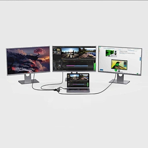 Multifunction type c hub 5 in 1 Dual HDMI USB c hub,2HDMI +VGA usb c hub