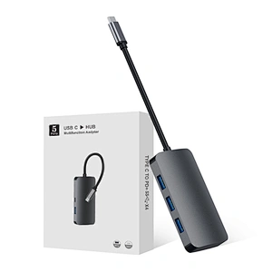 Aluminium USB c hub ,5 in 1 USB C HUB TO PD,USB *4 ,Type c hub