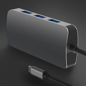 Aluminium USB c hub ,5 in 1 USB C HUB TO PD,USB *4 ,Type c hub