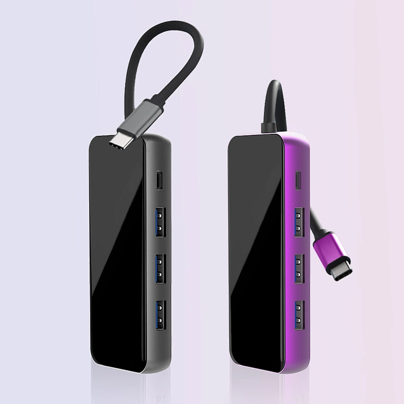 USB C HUB 8-in-1 Computer adapter USB C TO PD+USBX3+HDTV+Rj45+SD+TF