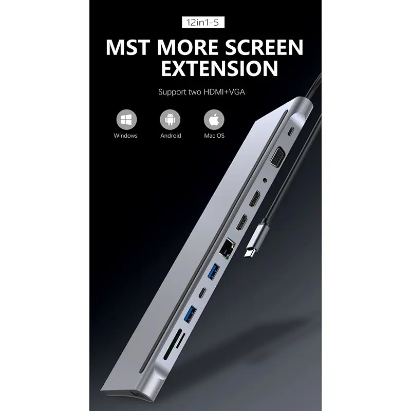 12in1-5 docking station