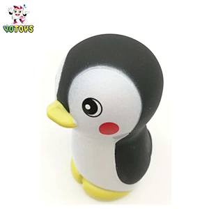Custom Phthalate Free Vinyl PVC Plastic Small Penguin Shape Animal Bath Toy