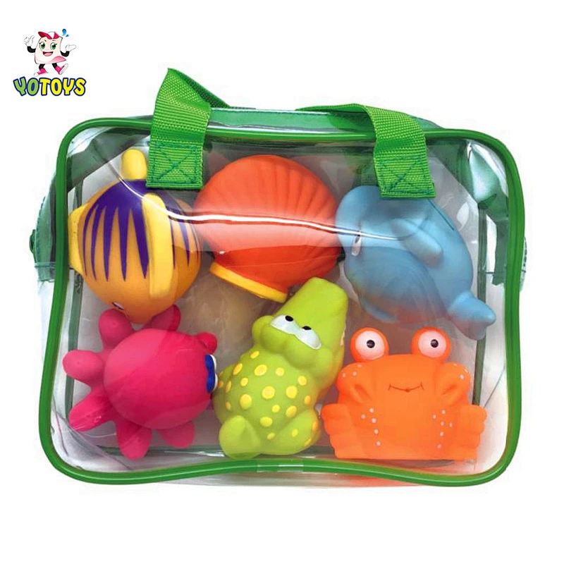 High quality China wholesale animal pvc toy baby bath toy set