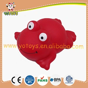 Eco-friendly vinyl material rubber frog toy for kid's fun