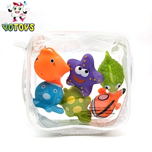 Bath Squirters Toys Figures for Kids Baby Shower Swim 6pcs