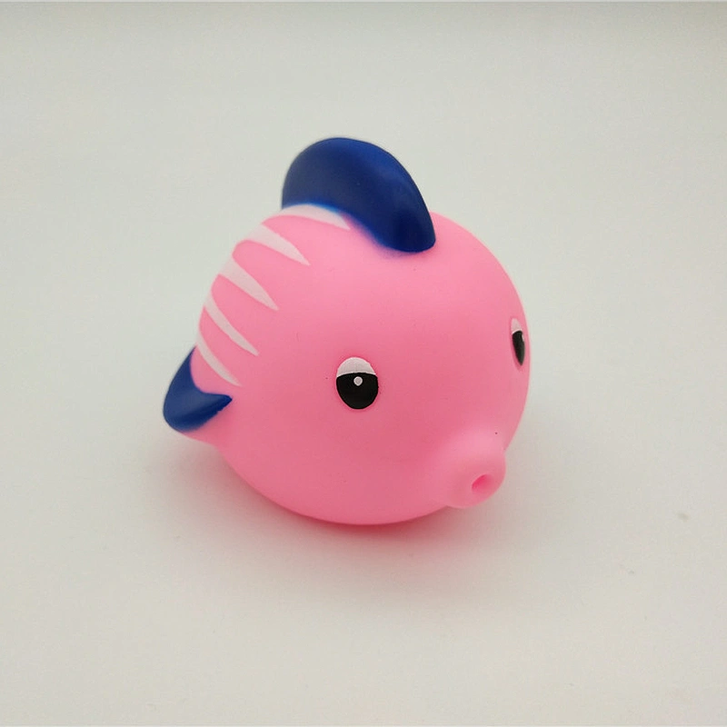 Swimming Squirt Mini Plastic Pink Fish Bath Toy