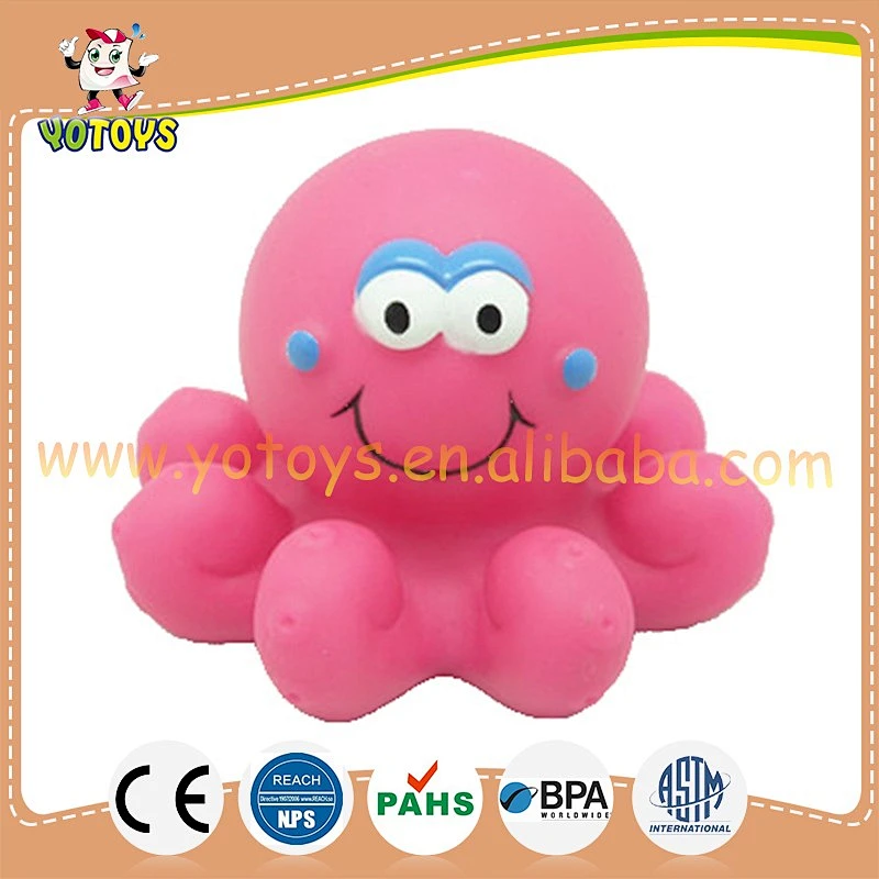 Wholesale baby shower toys, rubber bath toy, sea animal bath toy floating on water
