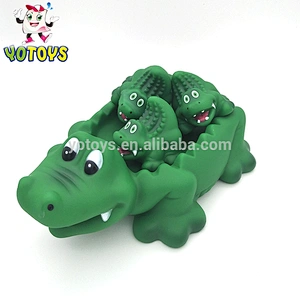 Plastic Elephant Crocodile Family Wild Animal Toy Set