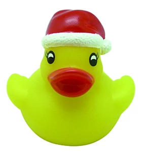 Eco-friendly Vinyl Mini Yellow Christmas Rubber Duck