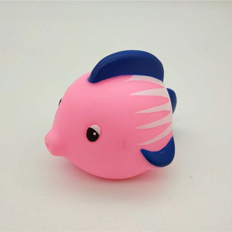Swimming Squirt Mini Plastic Pink Fish Bath Toy