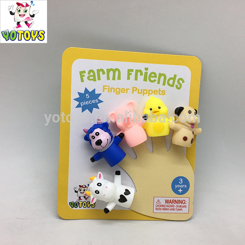 new design custom animal shape baby rubber vinyl PVC toy finger puppet