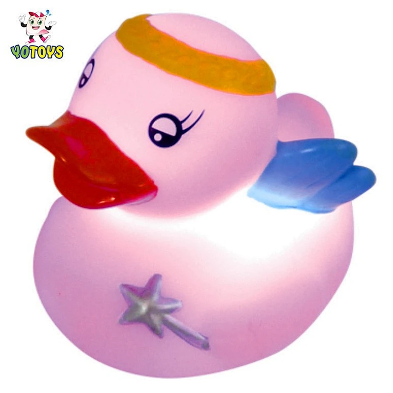 Novelty Baby Princess Crown for Girls Plastic Duck Bath Flashing Toy