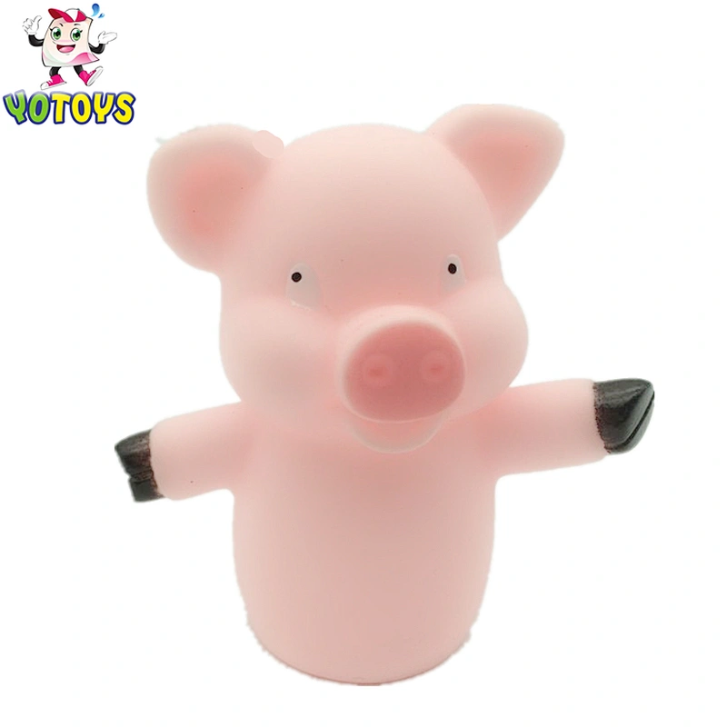 Funny plastic vinyl PVC baby farm animal finger puppet toys baby penguins for sale