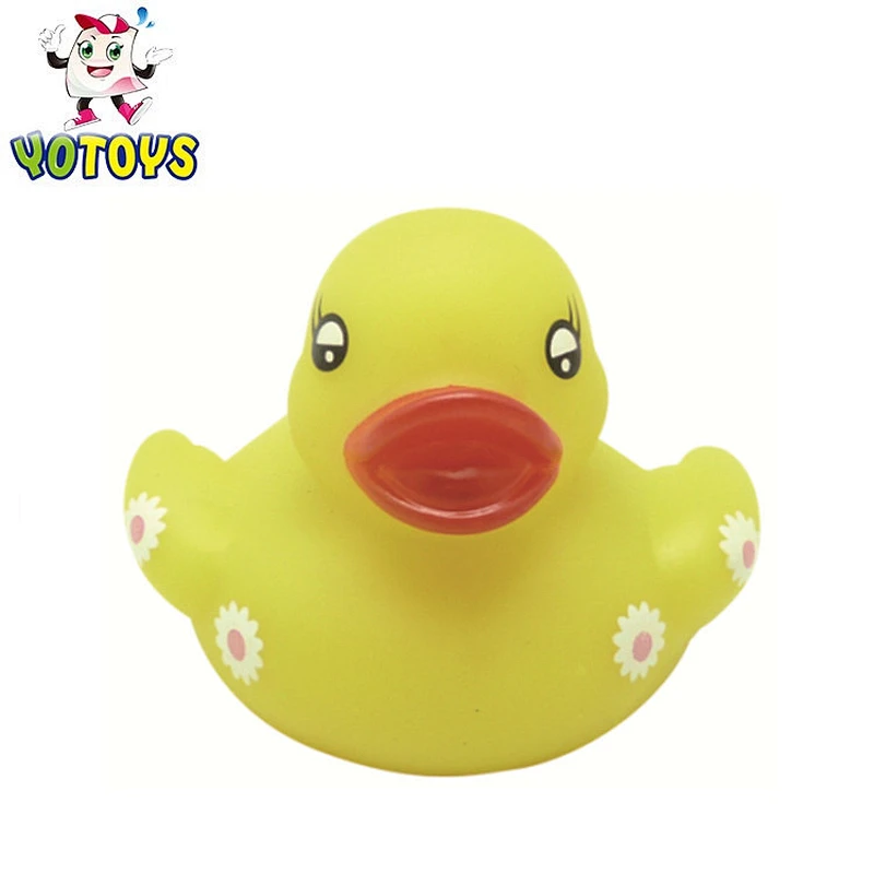 CE standard squirter plastic Christmas hat bath duck toys