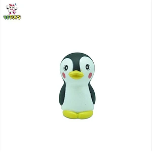 Custom Phthalate Free Vinyl PVC Plastic Small Penguin Shape Animal Bath Toy