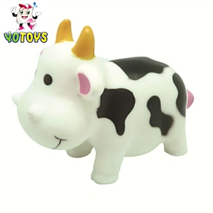 Top sale cow vinyl toy ,animal rubber toy , animal figure toy for sale