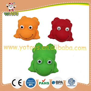 Eco-friendly vinyl material rubber frog toy for kid's fun